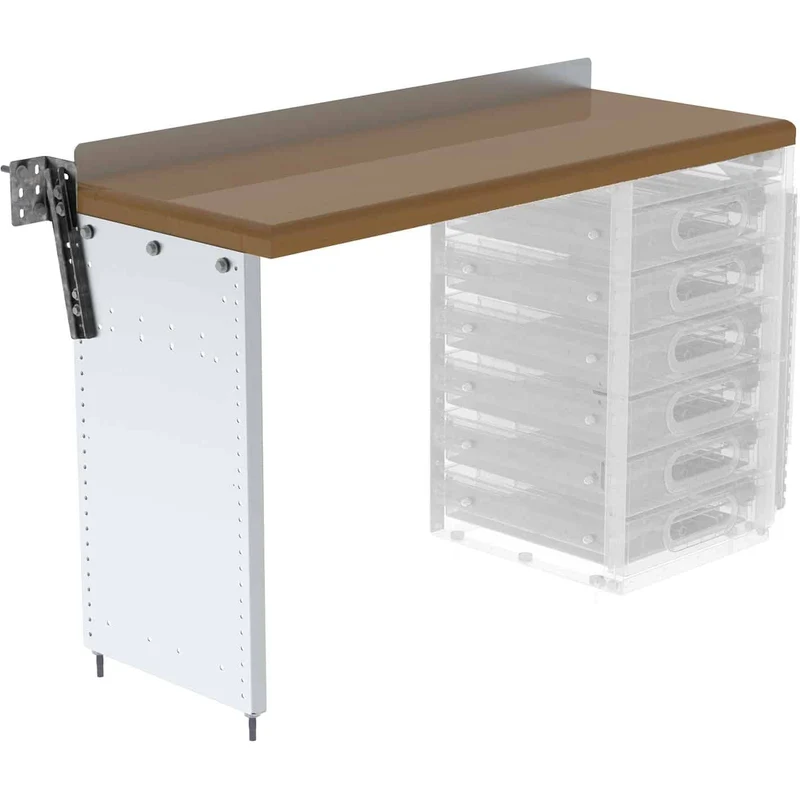 Ranger Design Workbench for Vans w/ Hardwood Top 18"x48"x32" - 1 End Panel Model S2-WA48-0