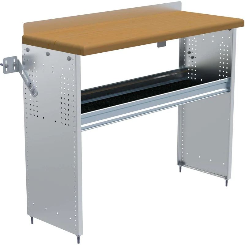 Ranger Design Workbench for Vans w/ Hardwood Top 18"x48"x40" - 1 Shelf Tray Model S3-WA48-1C