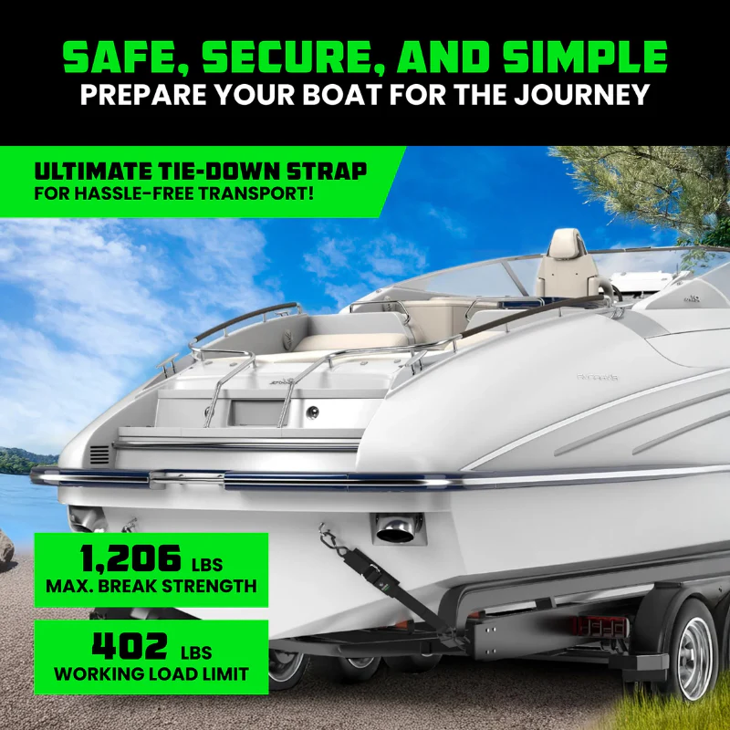 Rhino USA 2In X 4Ft Transom Tie-Down Set (2-Pack) Model RNO-TRNSM-STRPS - Image 7