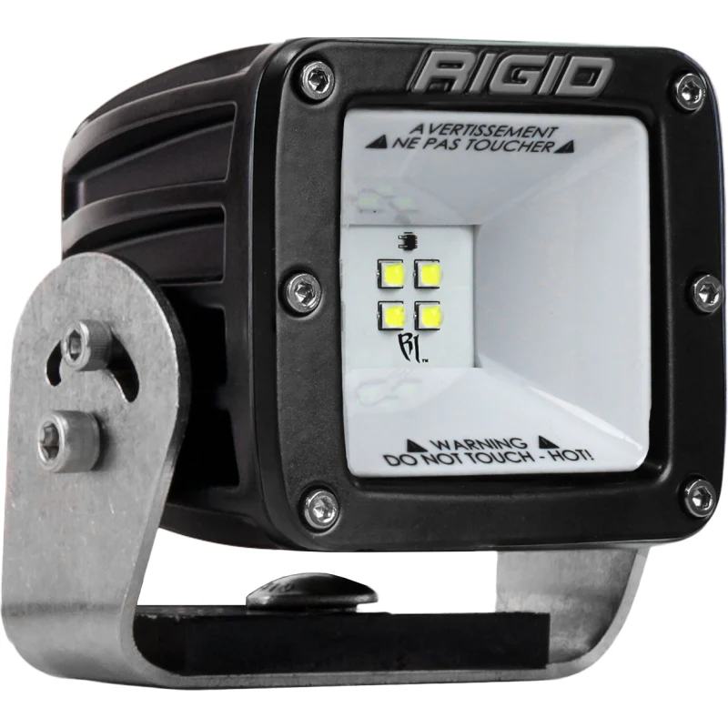 Rigid Industries 2X2 115 Degree DC LED Scene Light, Surface Mount, Black Housing, Single Model 681513