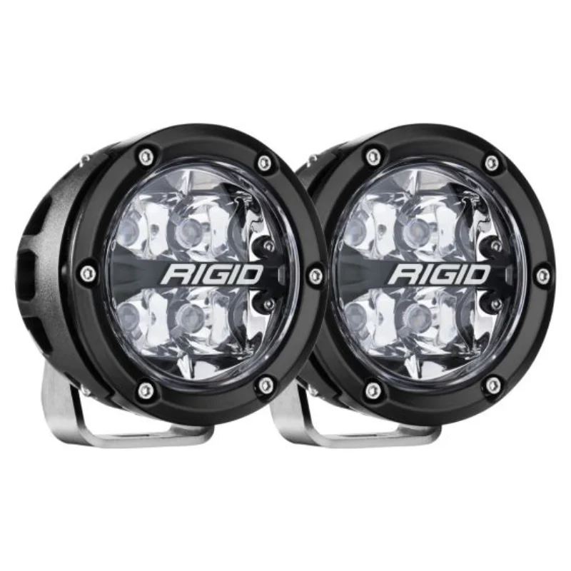 Rigid Industries 360-Series 4" Off-Road Lamp, Spot Beam, RGBW BackLight, Pair Model 36402