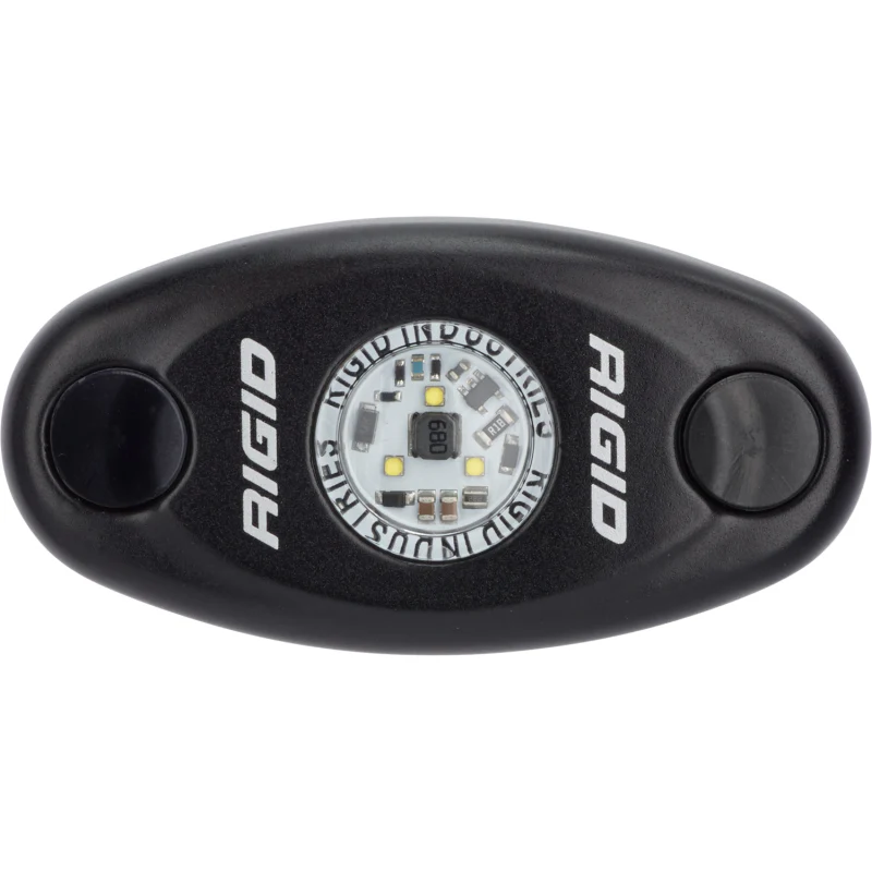 Rigid Industries A-Series LED Light, High Power, Amber, Black Housing, Single Model 480333