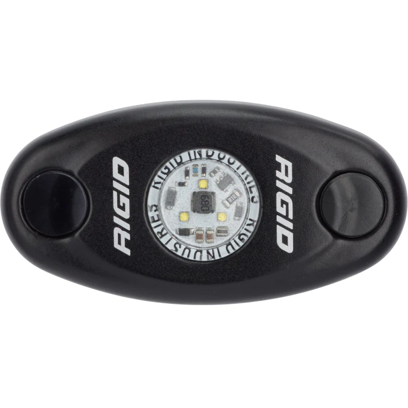 Rigid Industries A-Series LED Light, Low Power, Natural White, Black Housing, Single Model 480023