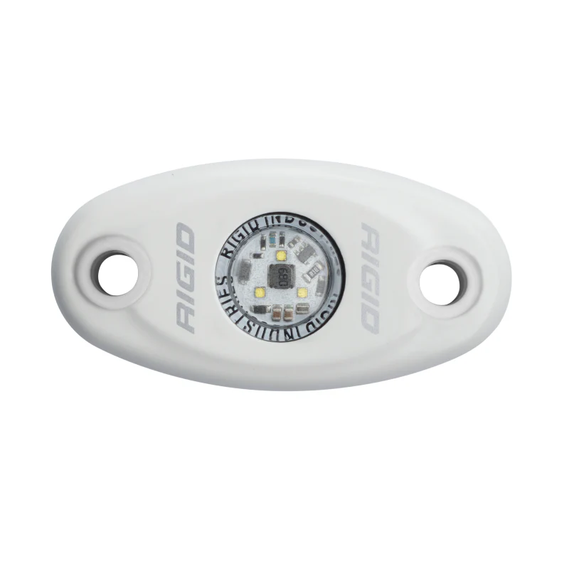 Rigid Industries A-Series LED Light, Low Power, Natural White, White Housing, Single Model 480143 - Image 2