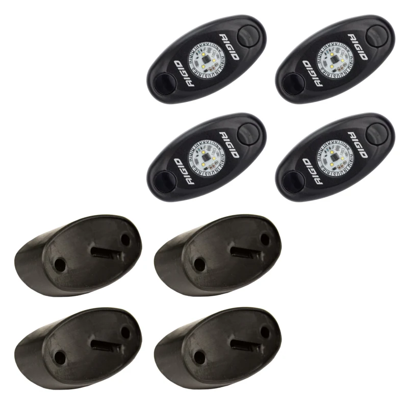 Rigid Industries A-Series LED Universal Rock Light Kit, High Power Blue, Set Of 4 Model 400233