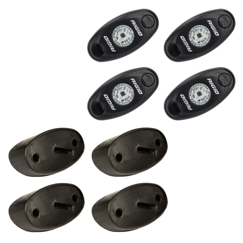 Rigid Industries A-Series LED Universal Rock Light Kit, High Power Blue, Set Of 4 Model 400233 - Image 2
