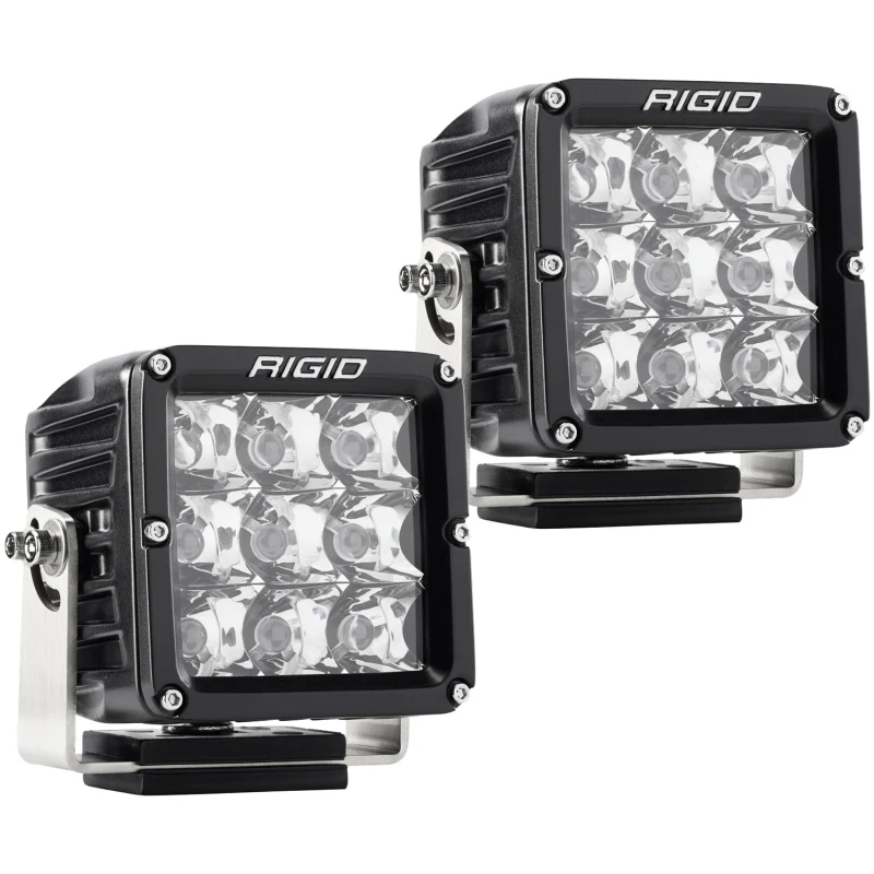Rigid Industries D-XL PRO LED Light, Spot Optic, Surface Mount, Black Housing, Pair Model 322213