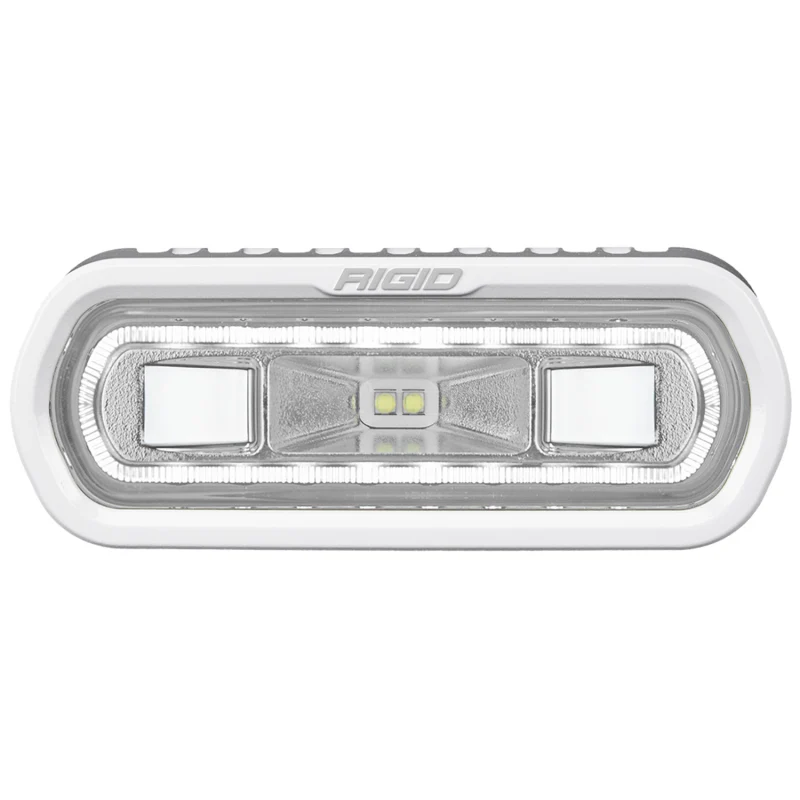 Rigid Industries SR-L Series Marine Spreader Pod, 2 Wire, Surface Mount, White W/White Halo Model 51100