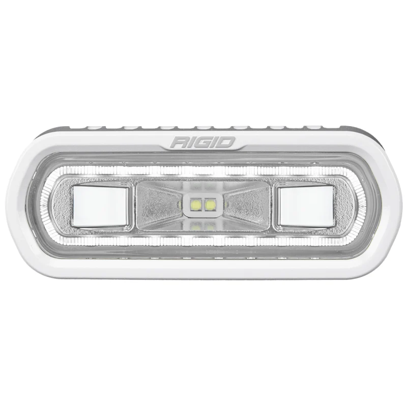 Rigid Industries SR-L Series Marine Spreader Pod, 2 Wire, Surface Mount, White W/White Halo Model 51100 - Image 2