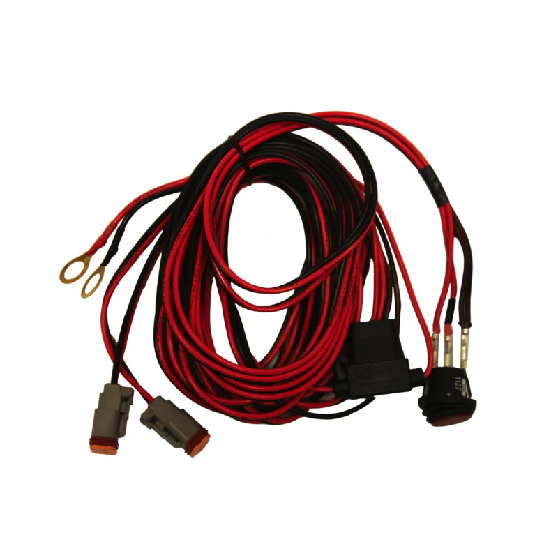 Rigid Industries Wire Harness, Fits D-Series Pair And SR-Q Series Pair With 4 LEDs Model 40195