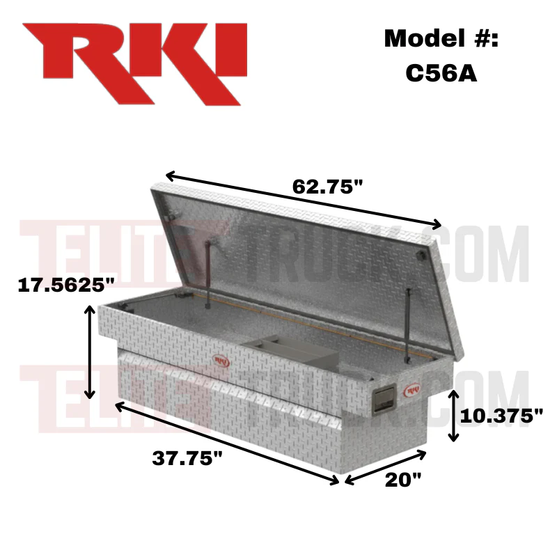 RKI C-Series Single Lid Stair Cut Crossbox 64"L x 20"W x 18"H Model C56A - Image 2