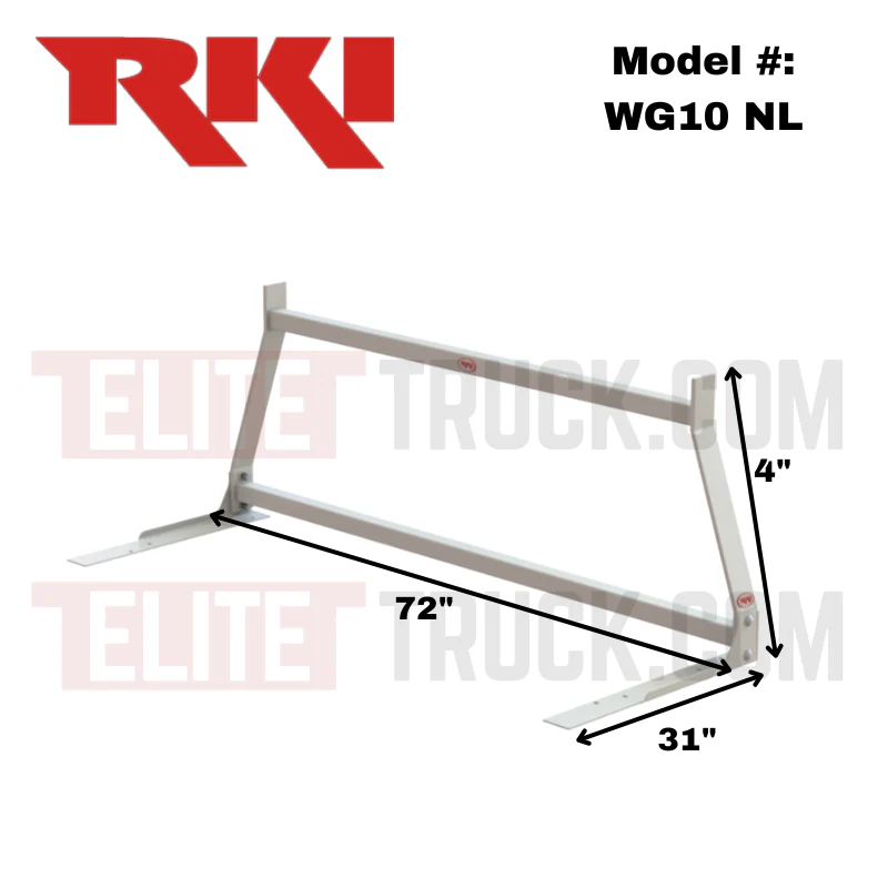 RKI Window Grilles No Louver Headache Rack For Select Fullsize Model WG10 NL - Image 2