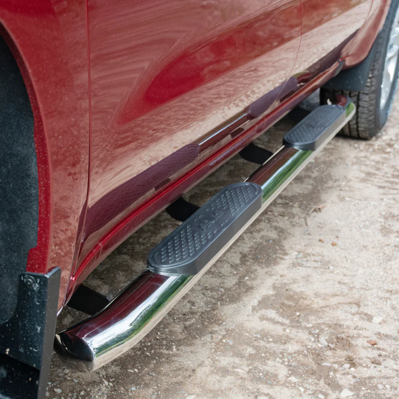 ARIES 4" Polished Stainless Oval Step Nerf Bars Model S224009-2 - Image 9