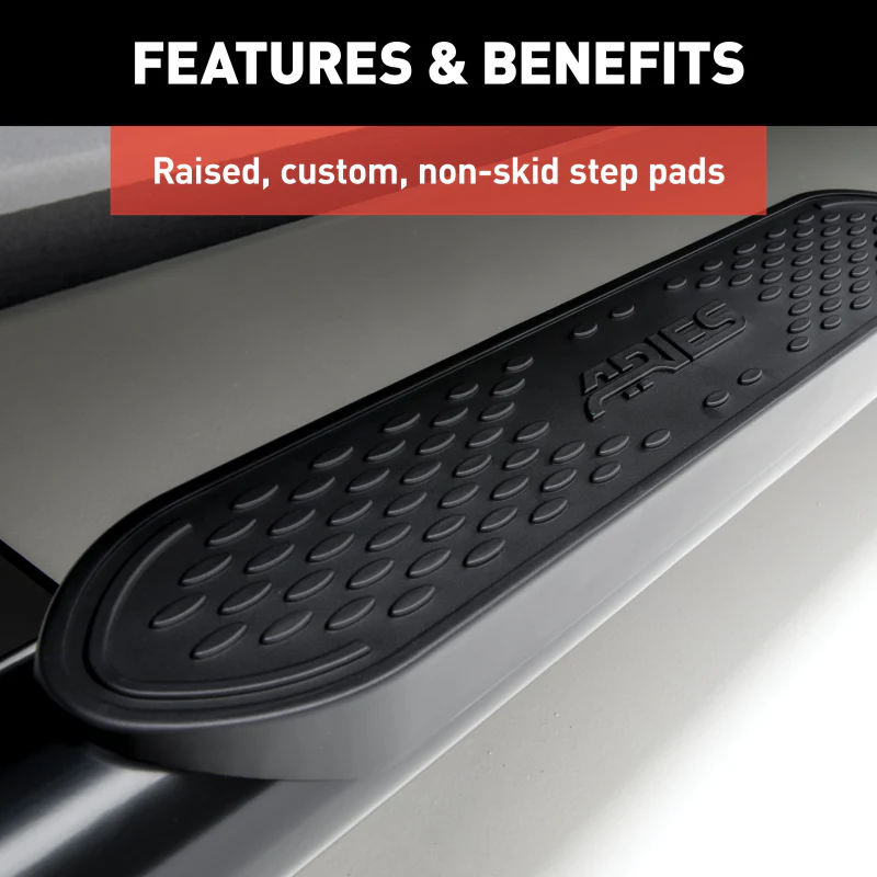 ARIES 4" Black Steel Oval Step Nerf Bars Model S224013 - Image 7