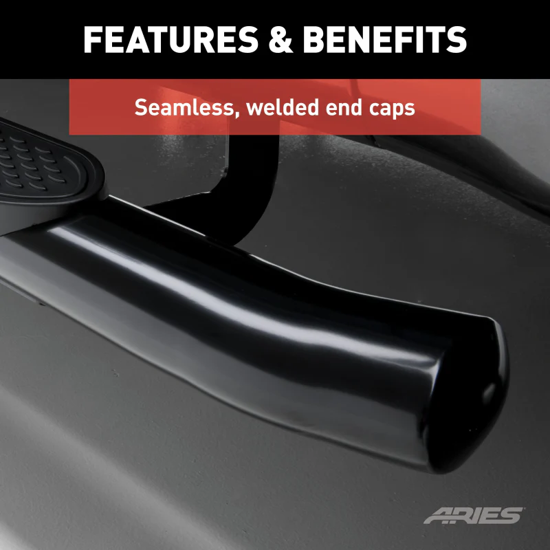 ARIES 4" Black Steel Oval Step Nerf Bars Model S224046 - Image 6