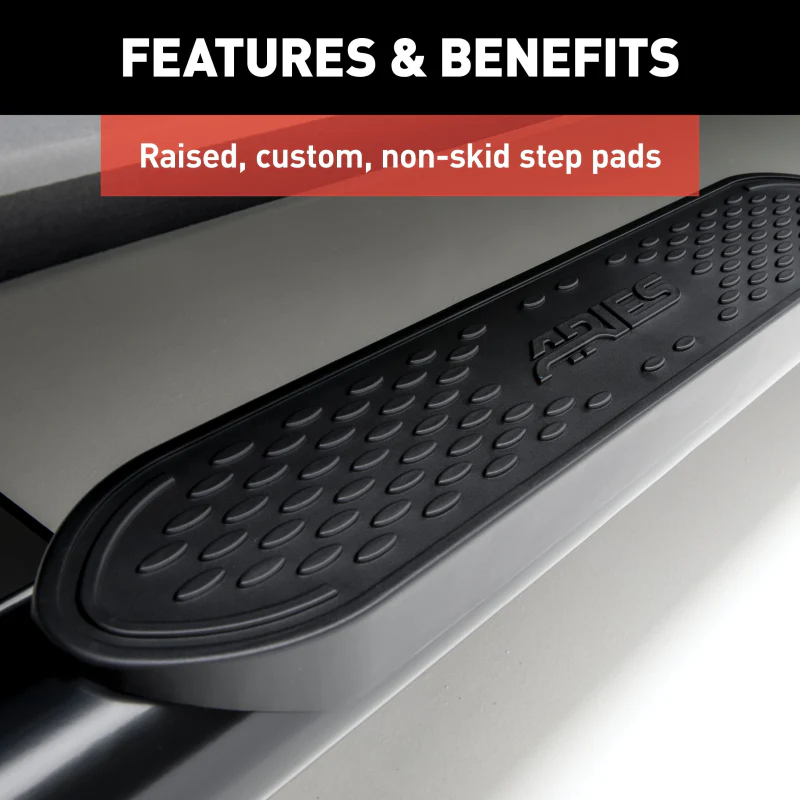 ARIES 4" Black Steel Oval Step Nerf Bars Model S225008 - Image 4