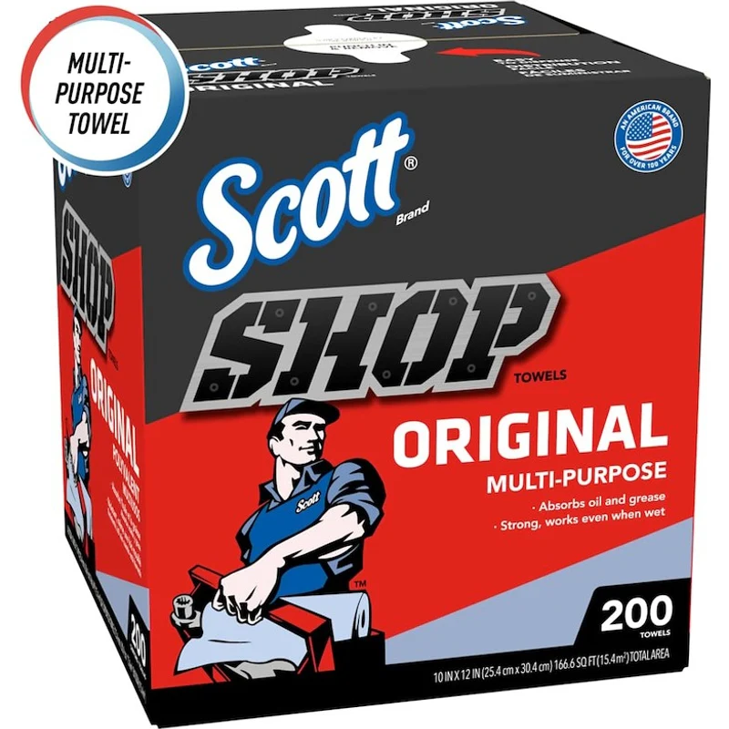 Scott Shop Towels Original Pop-Up Dispenser Box - Blue Model 75190 - Image 2