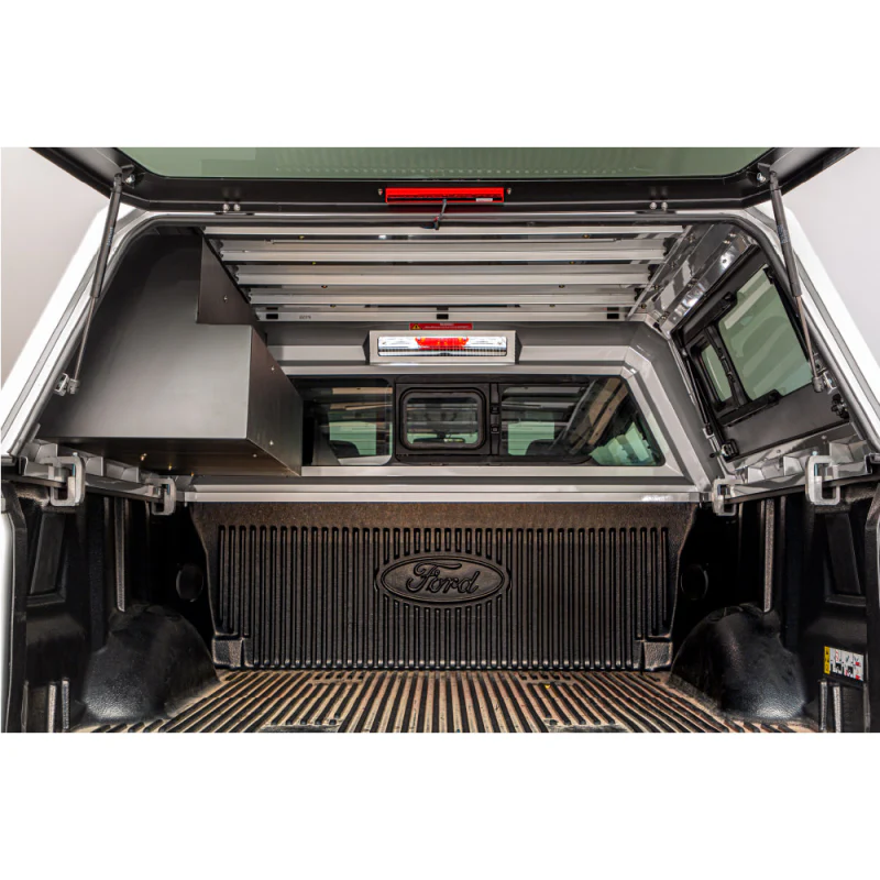 SmartCap Matte Black Truck Bed Cap Drawer-Bin Mid-Size Left Side Mount Fits All Caps Model SA0513 - Image 4