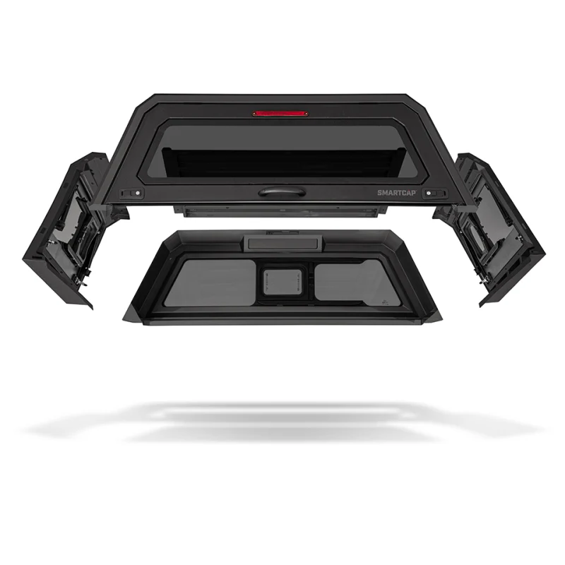 SmartCap Matte Black Truck Bed Cap EVO Sport Series w/ Horizontal Locks Model EV0106-MB - Image 9