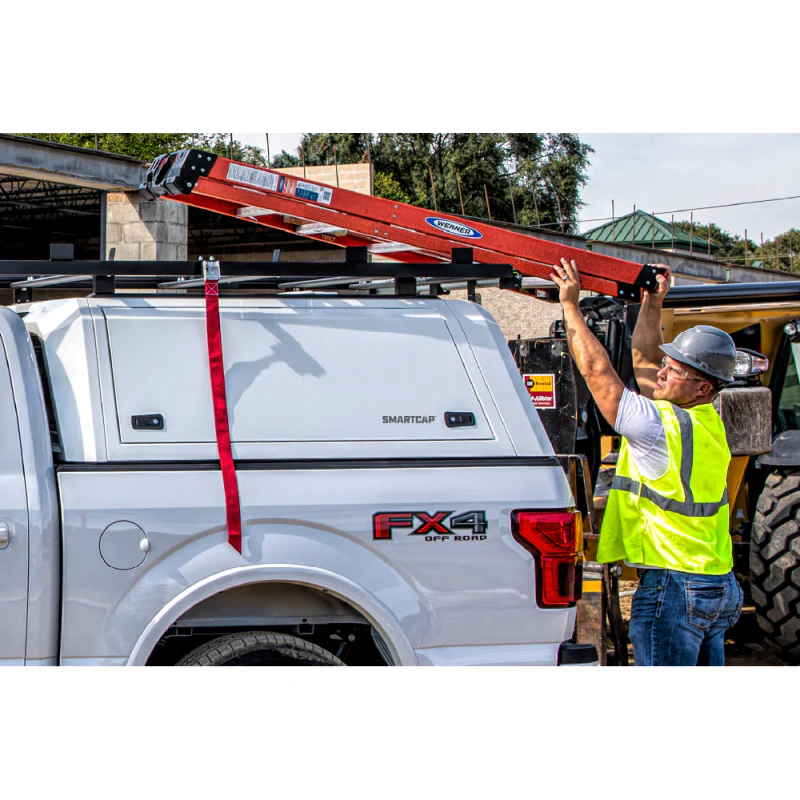 SmartCap OEM White Truck Bed Cap EVOc Commercial Series w/ Horizontal Locks Model EC1311-WH - Image 2