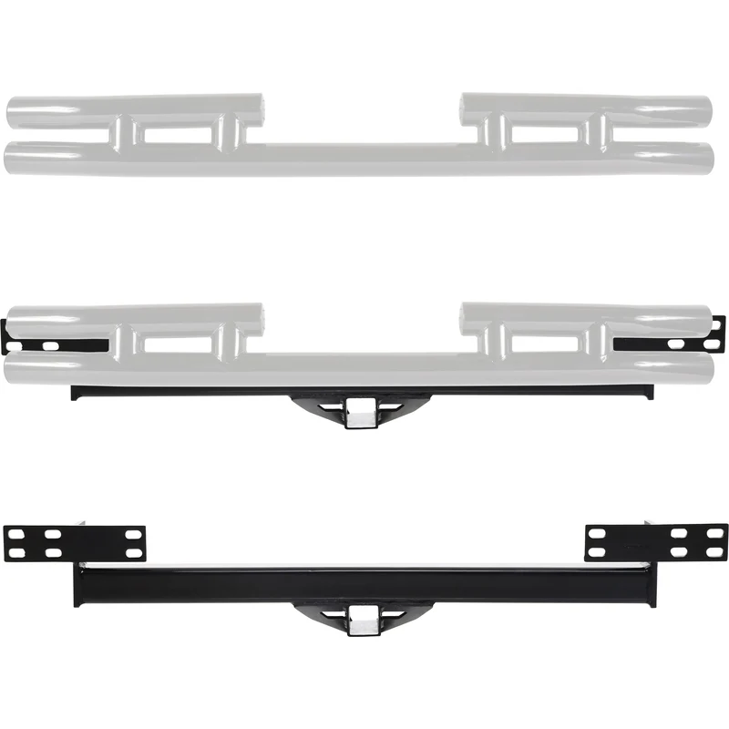 Smittybilt Bolt-On Receiver Hitch - Fits OE Style Rear Bumpers (97-06 TJ/LJ) Model JH44 - Image 2