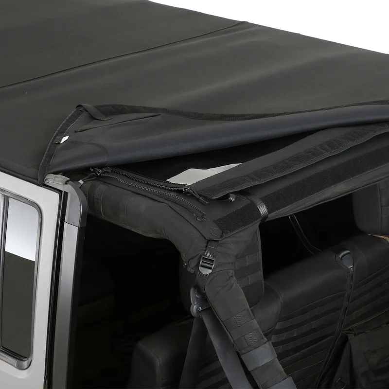 Smittybilt Bowless Combo Top Kit w/ Tinted Windows - Black Diamond (07-18 JK) Model 9073135K - Image 10