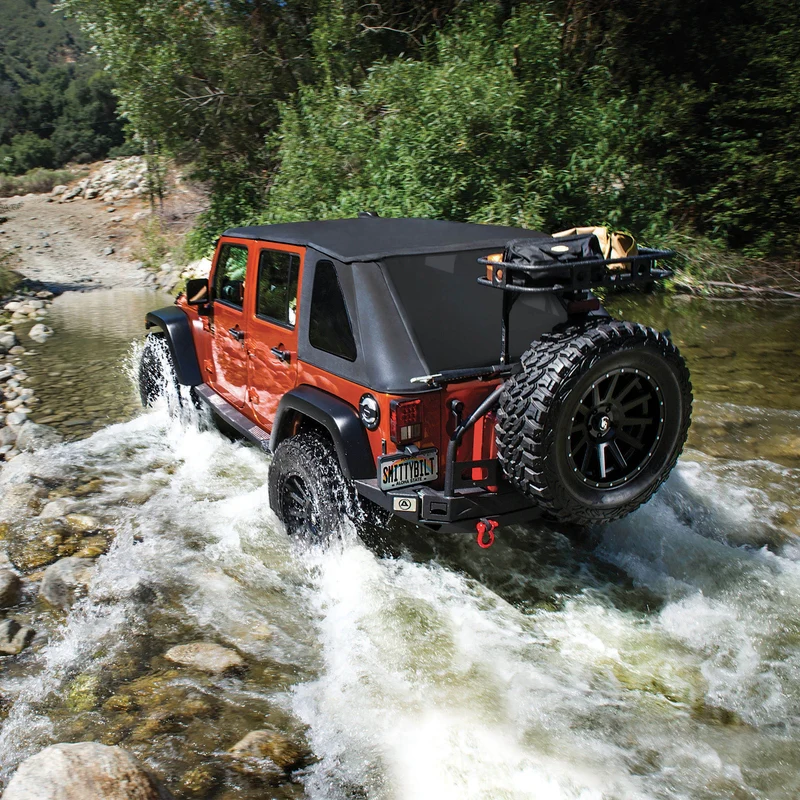 Smittybilt Bowless Combo Top Kit w/ Tinted Windows - Black Diamond (07-18 JK) Model 9073135K - Image 14