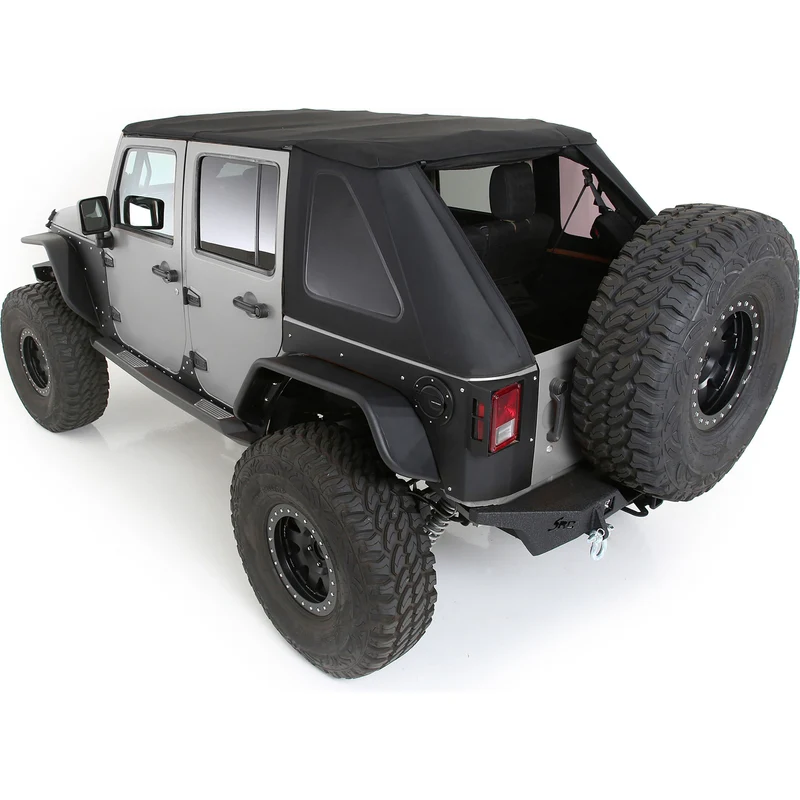 Smittybilt Bowless Combo Top Kit w/ Tinted Windows - Black Diamond (07-18 JKU) Model 9083135K - Image 3