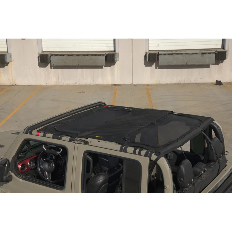 Smittybilt Extended Shade Top w/ Skylights - Black Diamond/Mesh (20+ JT) Model 97502 - Image 4