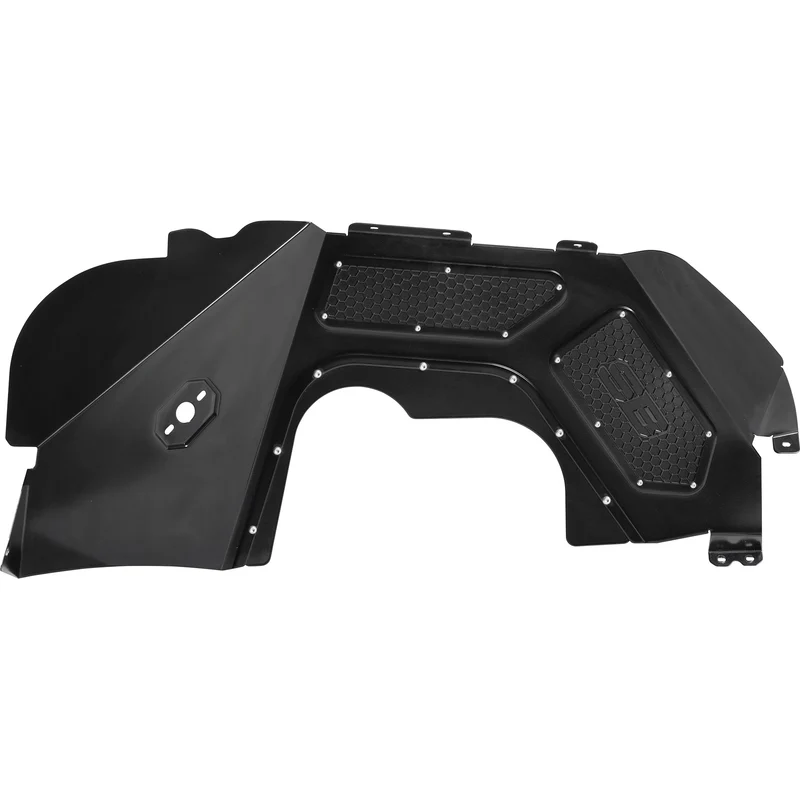 Smittybilt Front Aluminum Inner Fender Liner Pair - Black (18+ JL/JLU) Model 77984 - Image 2