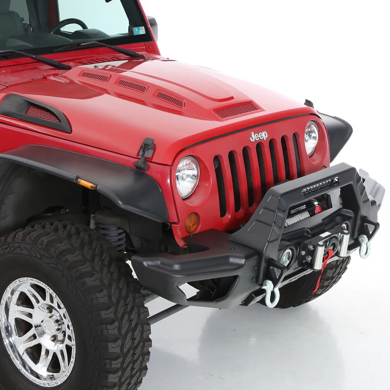 Smittybilt H.E.M.I Vented Hood - Unpainted (07-18 JK/JKU) Model 76500 - Image 10