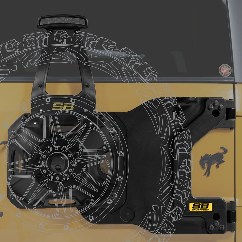 Smittybilt HD Pivot Tire Carrier (21+ Bronco) Model 6143 - Image 5