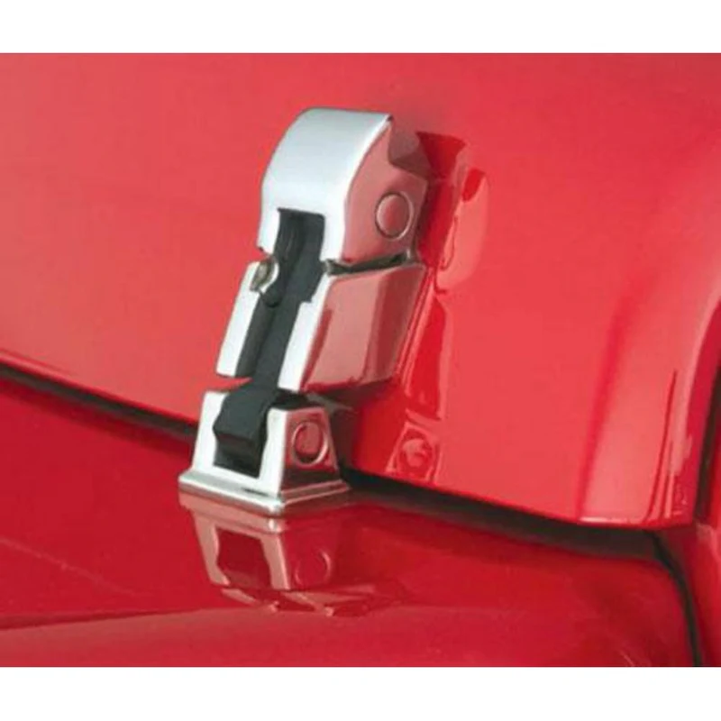 Smittybilt Hood Catch Kit - Stainless Steel (07-18 JK/JKU) Model 74335