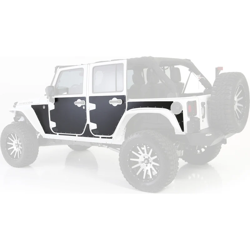 Smittybilt Mag-Armor (Magnetic Trail Skins) - Black (07-18 JKU) Model 76994