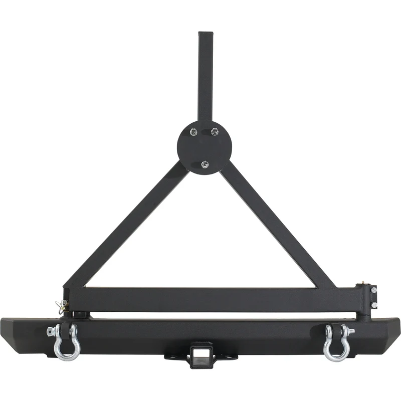 Smittybilt SRC Classic Rear Bumper W/ D-Rings, Hitch & Tire Carrier - Model 76651D