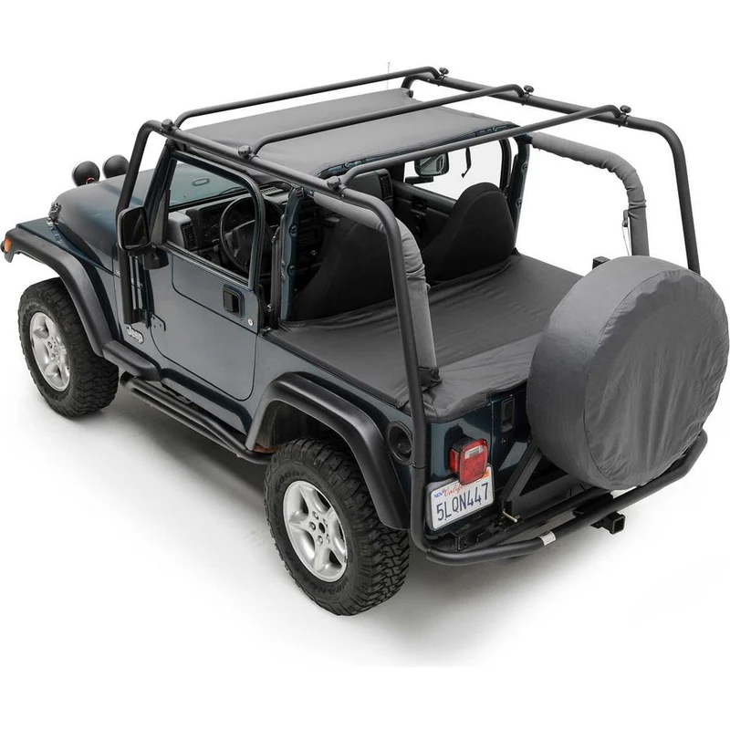 Smittybilt SRC Roof Rack - Textured Black (87-95 YJ) Model 76711