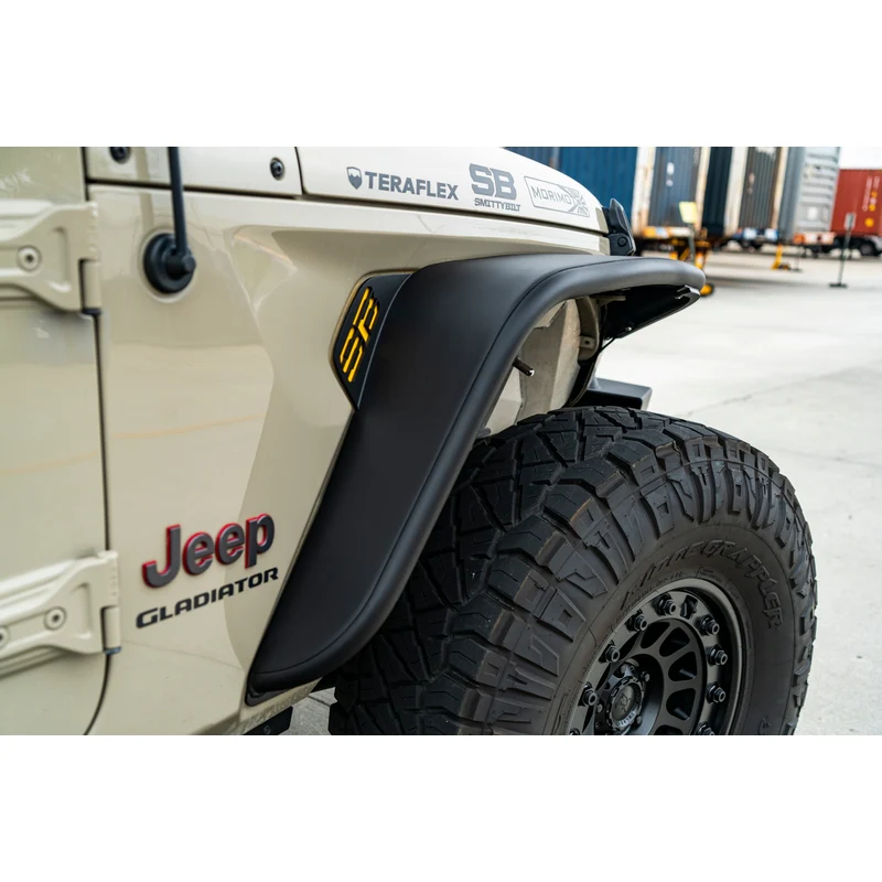 Smittybilt XRC Front Tube Fender Pair - Textured Black (18+ JL/JT) Model 77852 - Image 2