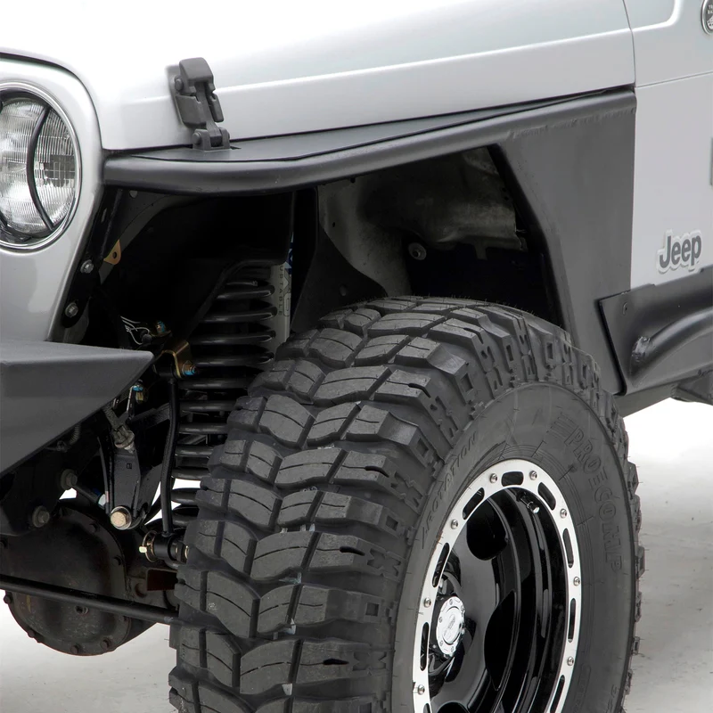 Smittybilt XRC Front Tube Fender Pair - Textured Black (97-06 TJ) Model 76872 - Image 5