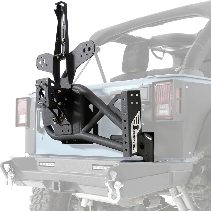Smittybilt XRC Gen 2 Bolt-On Tire Carrier - Textured Black (07-18 JK/JKU) Model 76857 - Image 10