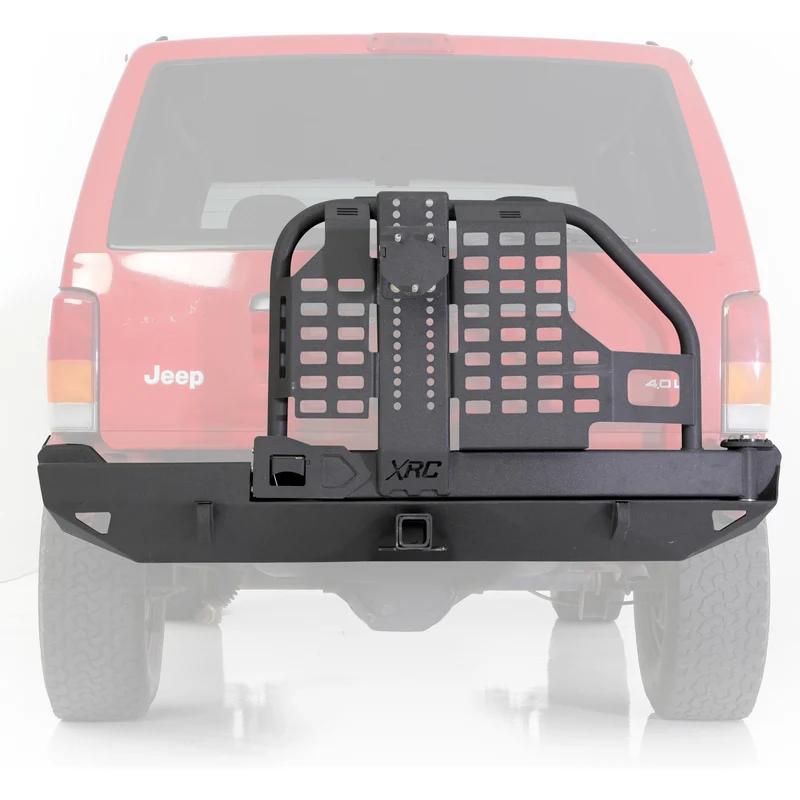 Smittybilt XRC Rear Bumper W/Hitch & Tire Carrier - Black Textured 76851 Model 76851 - Image 2