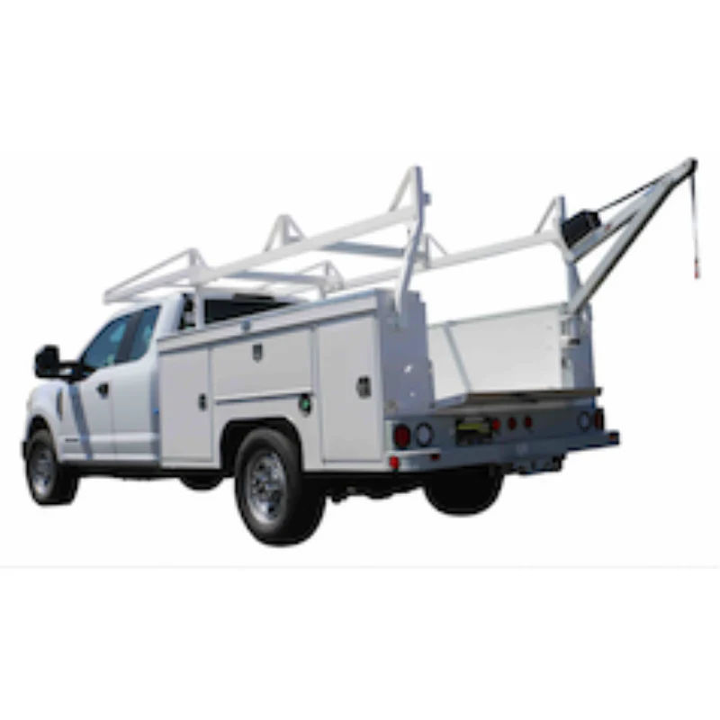 SpitzLift Service Body Corner 900 lb. 12V Pedestal Crane Package Model Option-2-SB/R