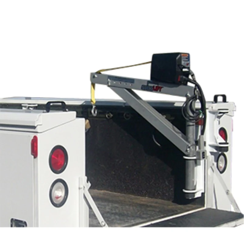 SpitzLift Service Body Double Corner 900 lb. 12V Pedestal Crane Package Model Option-3-SB