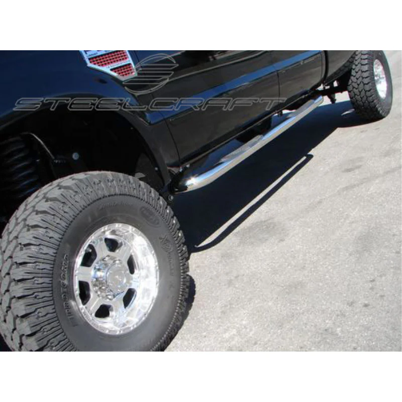Steelcraft 3in. Round Stainless Steel Step Nerf Bars Model 212447