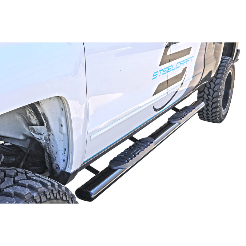 Steelcraft 5in. Oval Black Step Nerf Bars Model 423309B