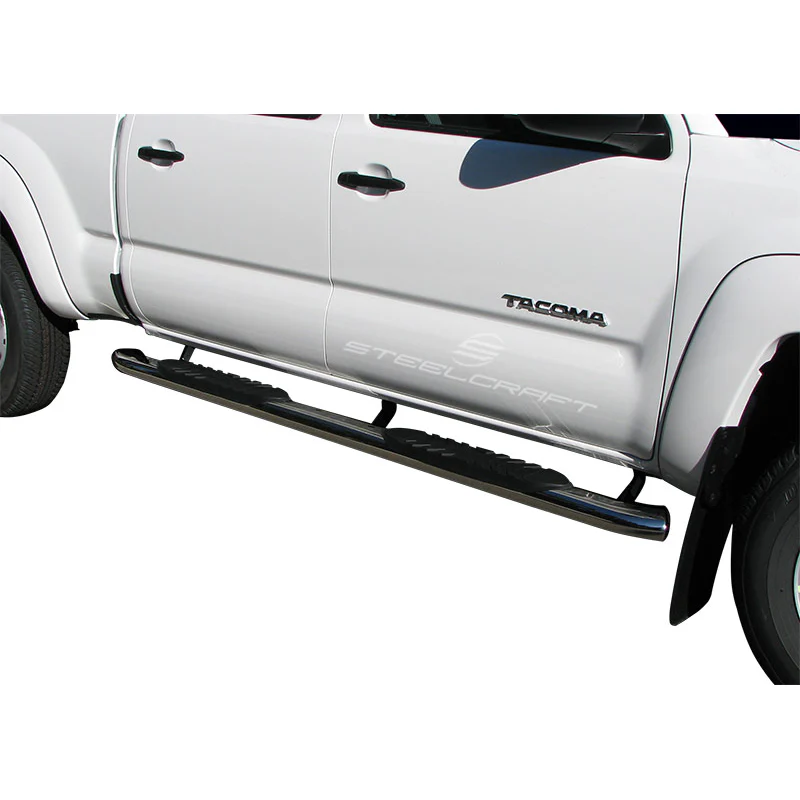 Steelcraft 5in. Oval Premium Black Step Nerf Bars Model 430909BP