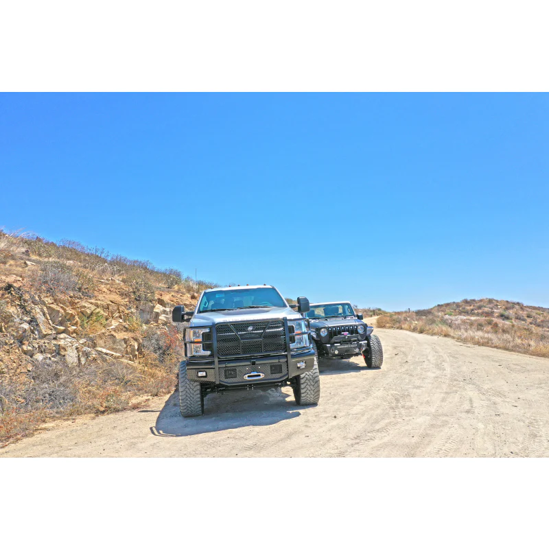 Steelcraft HD Front Bumper W/ Grille Guard, Winch Ready, Semi-Gloss Black Model HD11380RCCW - Image 2