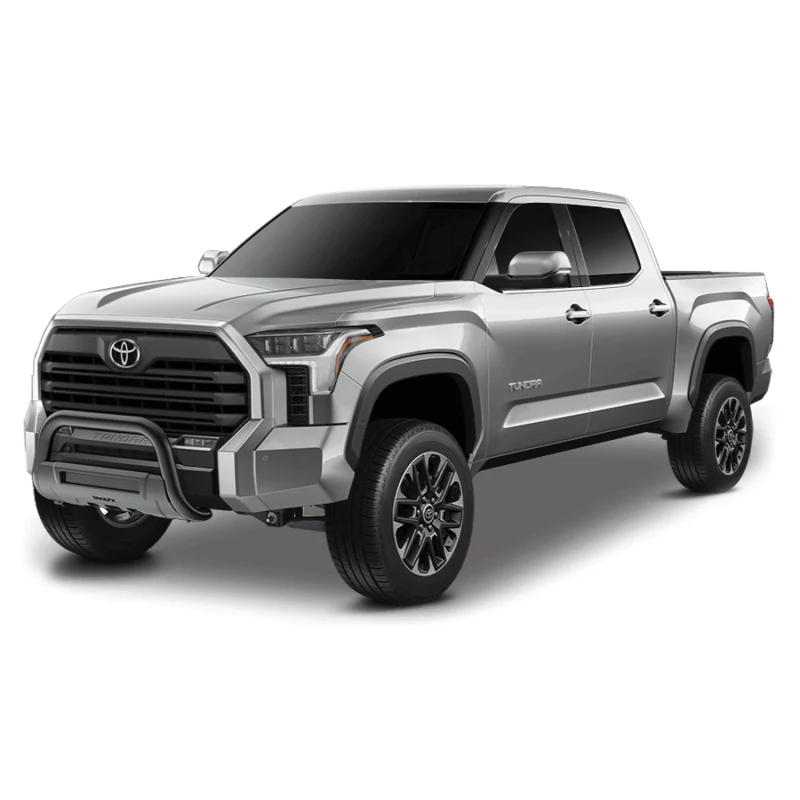 TrailFX 3.5" Oval Bull Bar w/ Skid Plate Black Stainless Steel w/o Light Option Compatible With Parts 220DRSCMB/ 20DRSCM Model B1614T