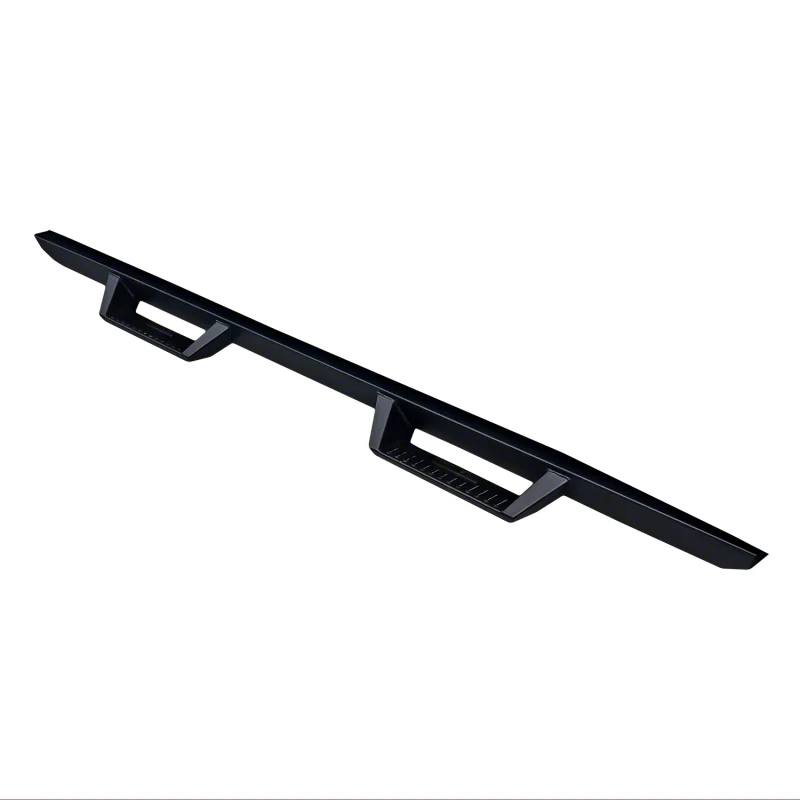 TrailFX 3" Drop Down Hoop Side Steps Matte Black Steel Rocker Panel Mount Model DHS001B