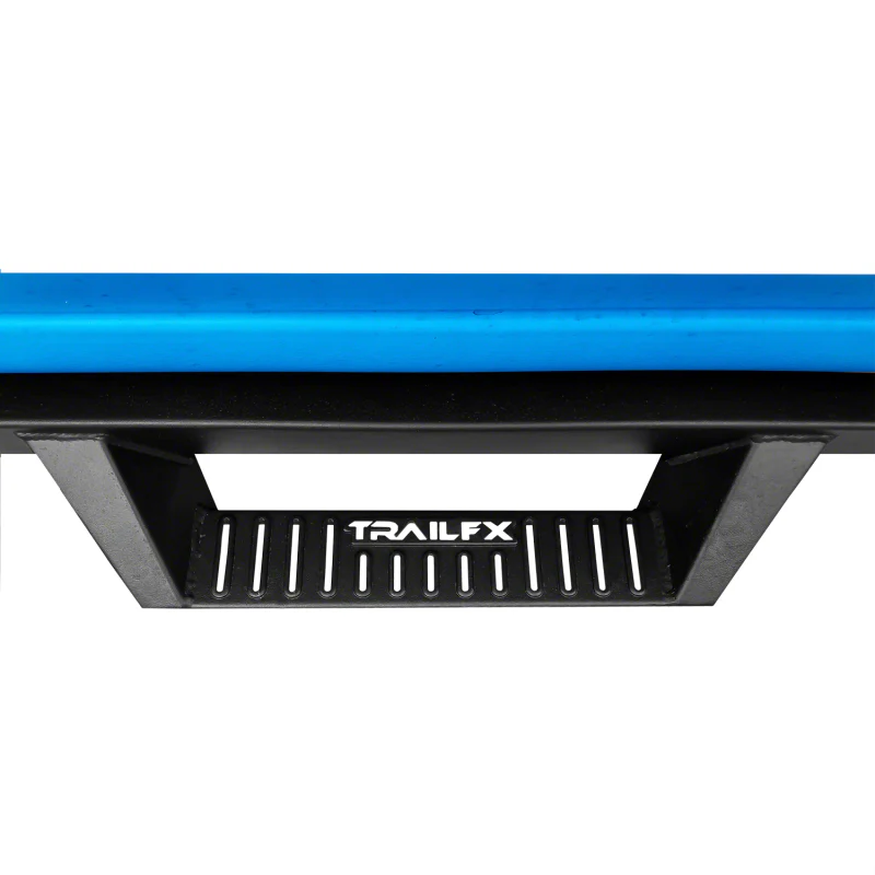 TrailFX 3" Drop Down Hoop Side Steps Matte Black Steel Rocker Panel Mount Model DHS011B - Image 2