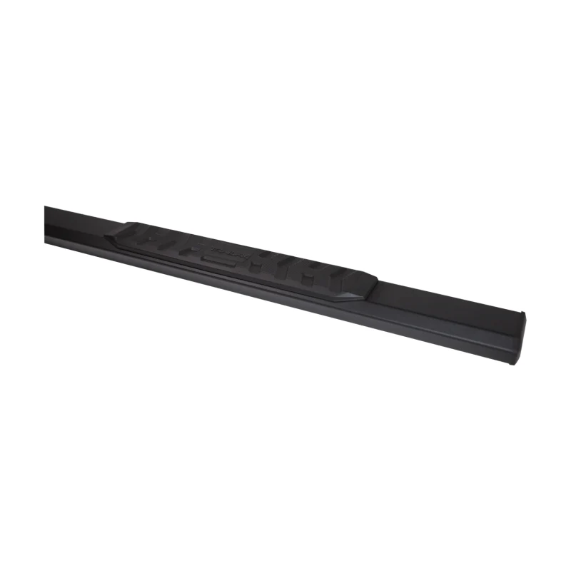 TrailFX 4.5" Hexagonal Straight A4 Step Nerf Bars W/ Step Pads Powder Coat Black Aluminum Model AL4021B